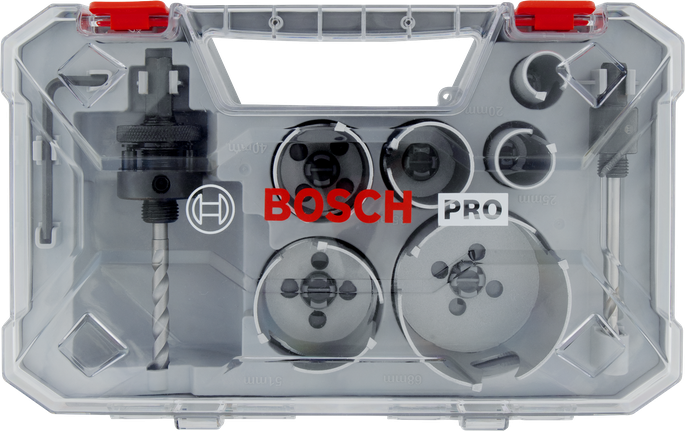 Sada závitových děrových pil Bosch PRO Construction Material, 9dílná.